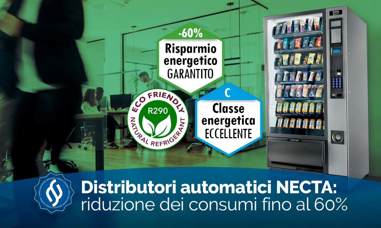 Distributori automatici: riduzione consumi fino al 60%
